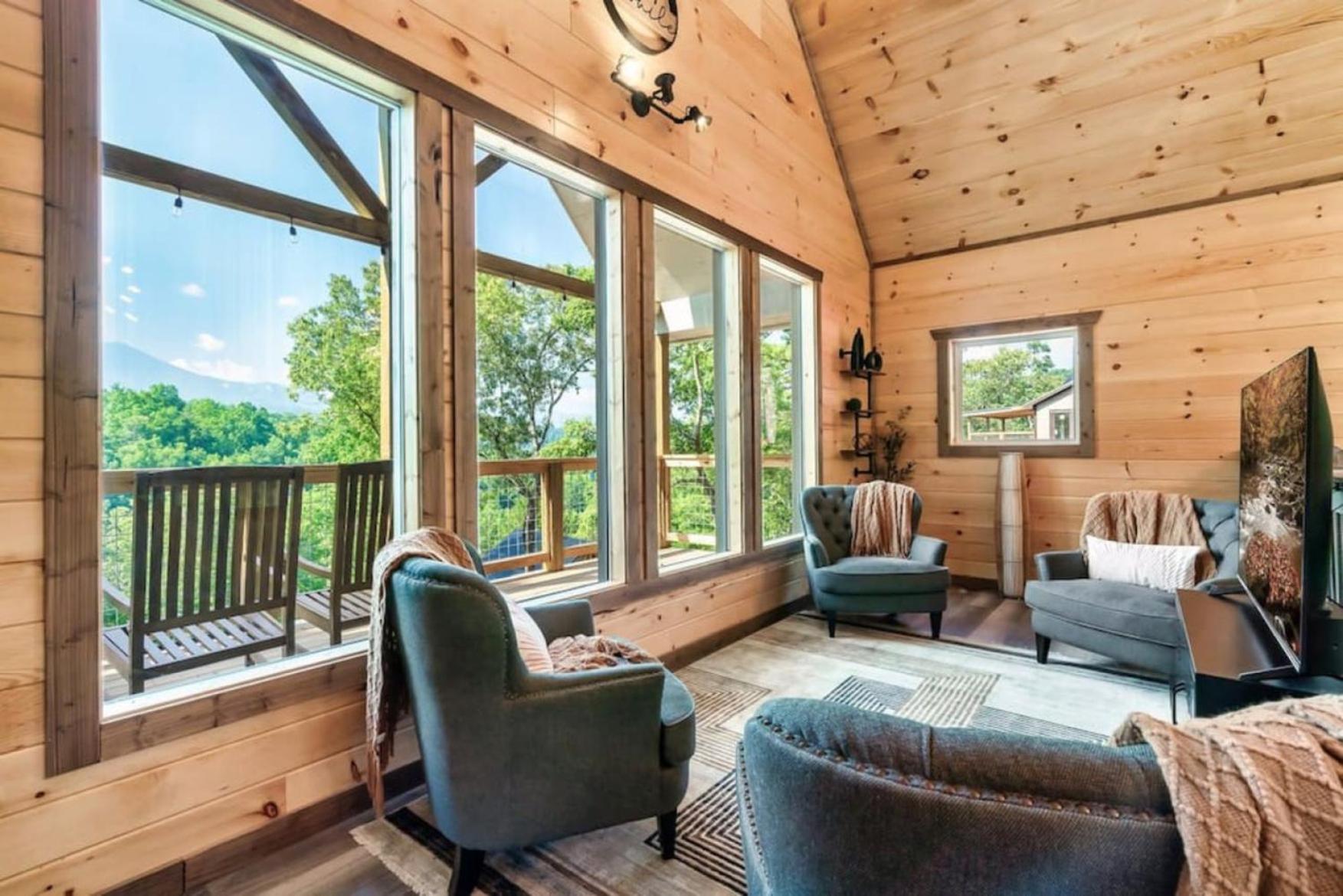 Tranquil Mountain Getaway By Ghosal Luxury Lodging Gatlinburg Eksteriør bilde