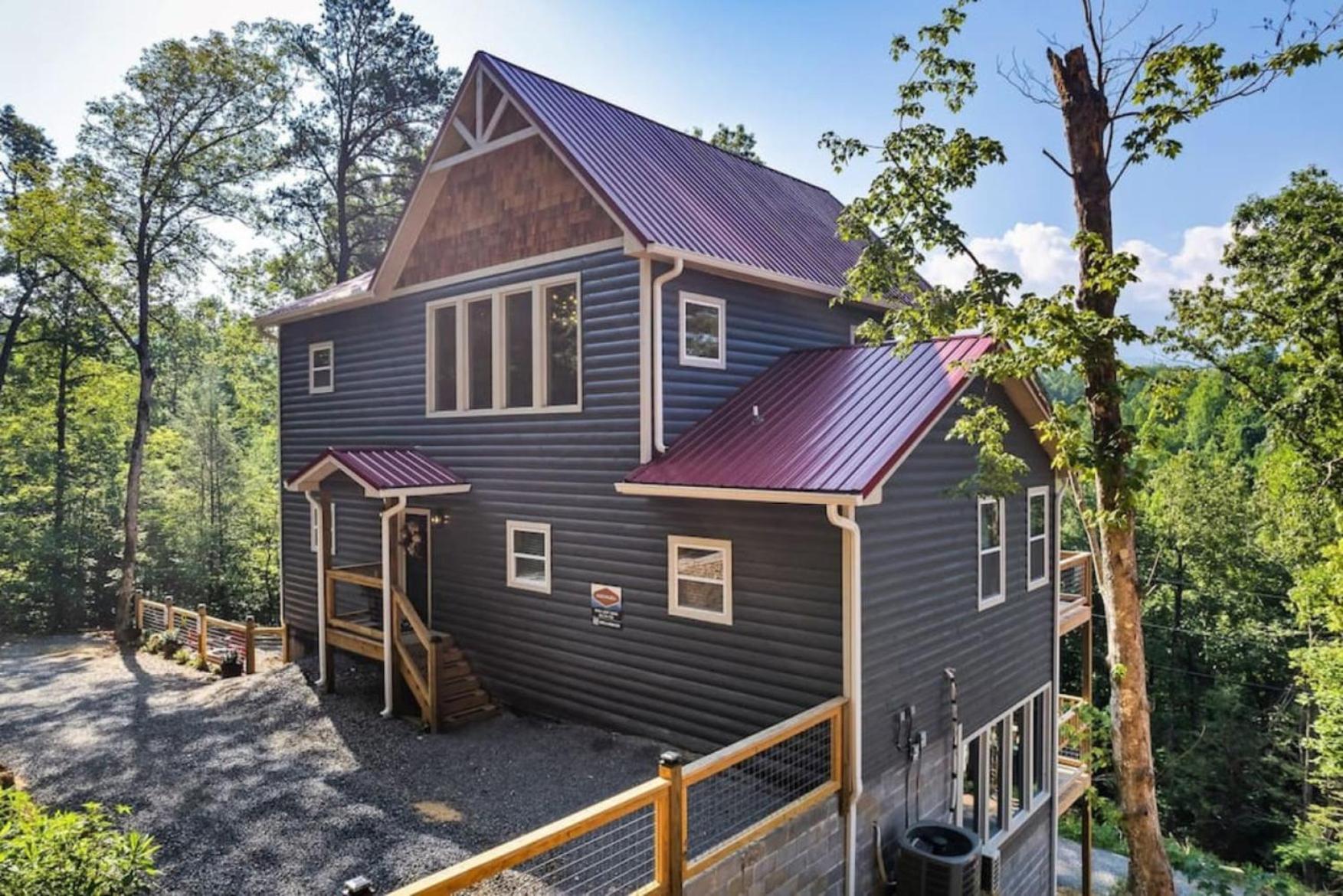 Tranquil Mountain Getaway By Ghosal Luxury Lodging Gatlinburg Eksteriør bilde