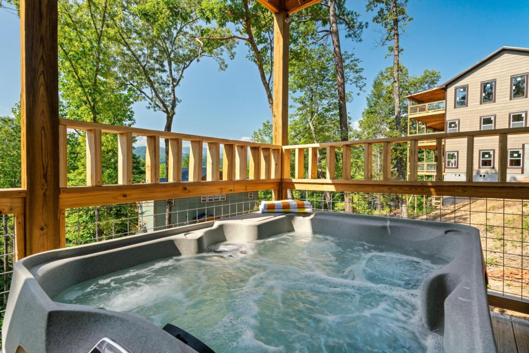 Tranquil Mountain Getaway By Ghosal Luxury Lodging Gatlinburg Eksteriør bilde