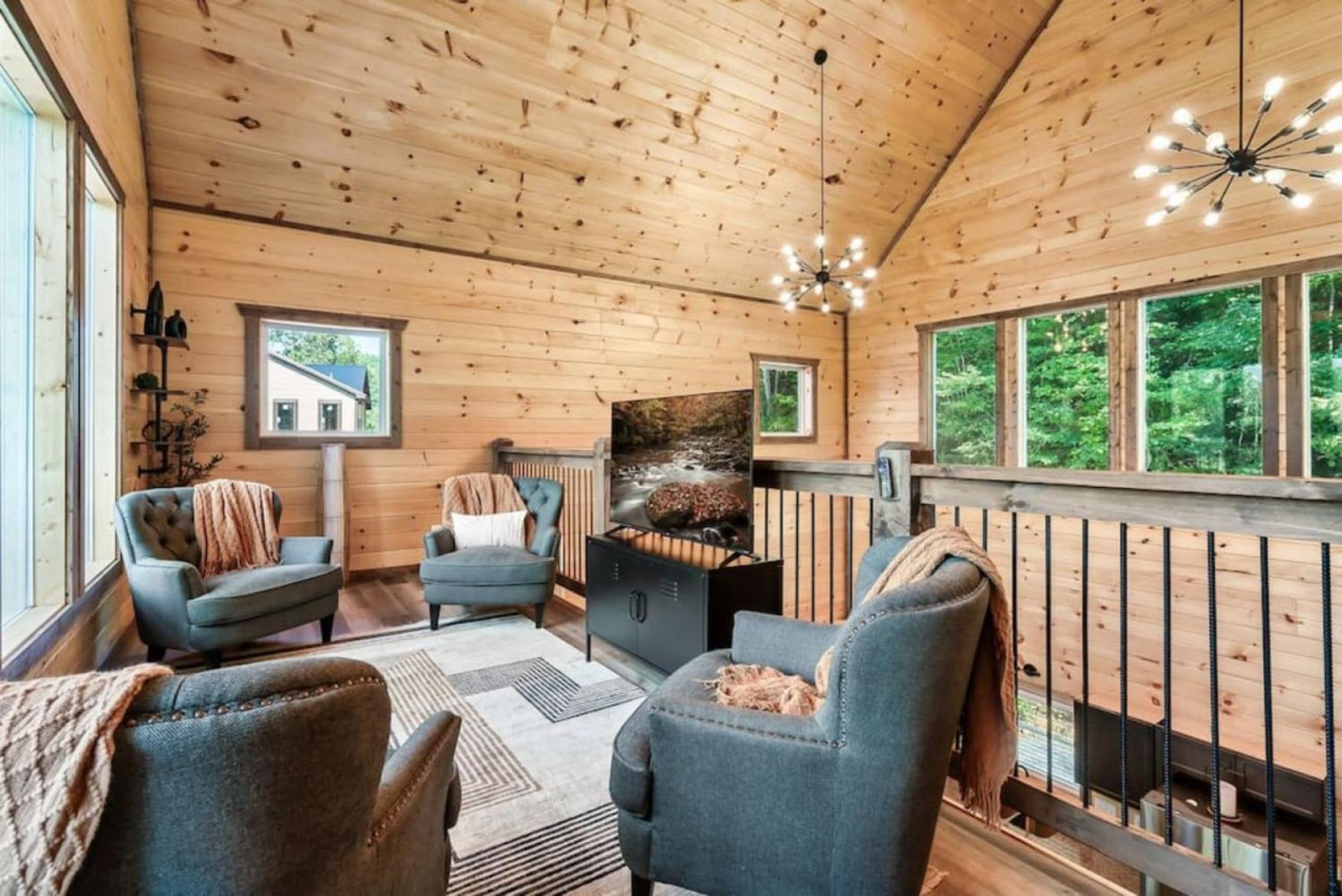 Tranquil Mountain Getaway By Ghosal Luxury Lodging Gatlinburg Eksteriør bilde